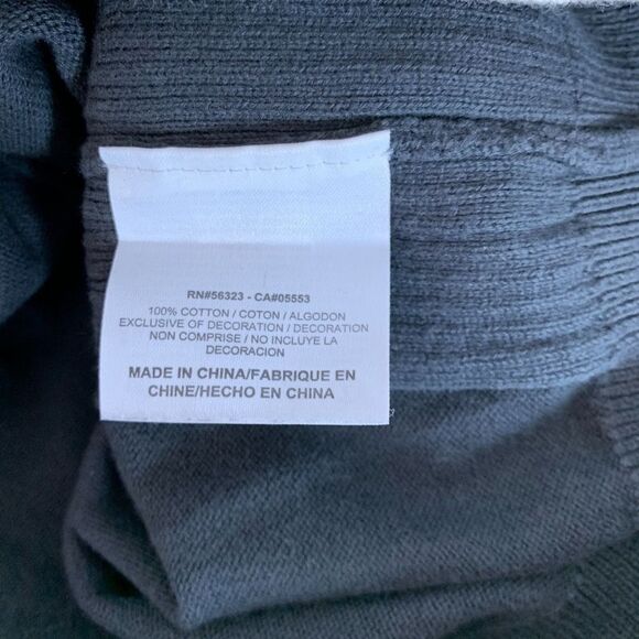 Nike Grey/White Trim V-Neck Golf Sweater Sz L - Picture 4 of 5